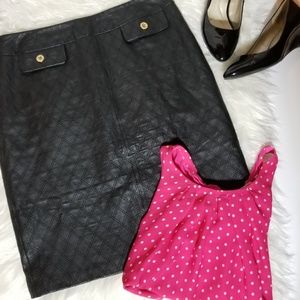 Chadwicks Genuine Leather Pencil Skirt, sz 10